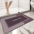 thumbnail image 1 of Fmxomd Bath mat Rubber Bathroom Mat-Quick Dry Absorbent Rug Non-Slip Thin Bathroom Rug Instant Dry Magic Bath mats for Bathroom Floor Mat in Front of Bathtub, Sink, 16"x24", 1 of 7