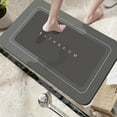 thumbnail image 1 of Fmxomd Bath mat Rubber Bathroom Mat-Quick Dry Absorbent Rug Non-Slip Thin Bathroom Rug Instant Dry Magic Bath mats for Bathroom Floor Mat in Front of Bathtub, Sink, 16"x24", 1 of 7