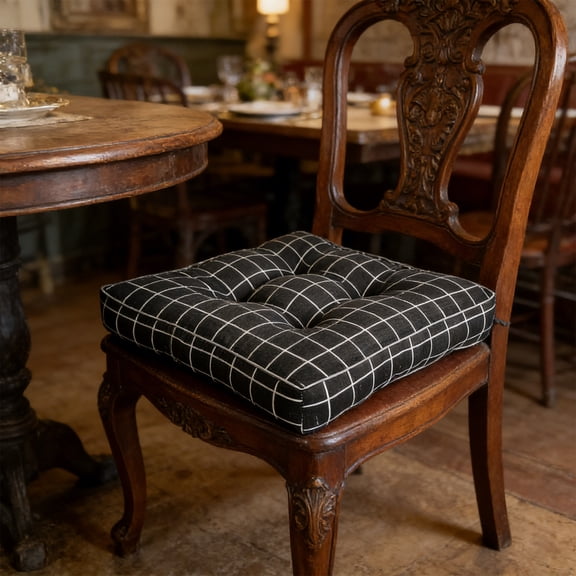 Fmxomd Chair Cushions for Dining Chairs,Seat Cushion Kitchen Table Chair Pads,Non Slip Backing and Covers, Seat Cushions for Dining Room,Bar,Patio Chairs,18"X18"