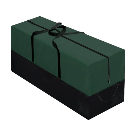 Fmxomd Christmas Tree Storage Bag, Fits Up 8 Ft Tall Artificial Trees, Cloth Material,Heavy Duty Tree Bag,Dustproof Storage Bag with Durable Reinforced Handles & Dual Zipper, Army Green