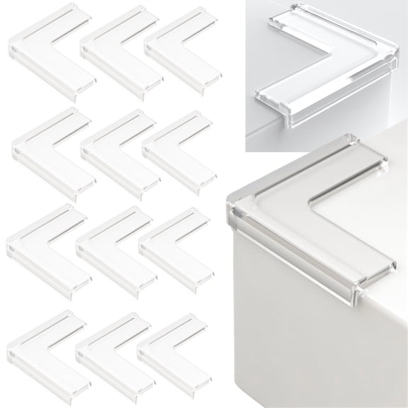Fmxomd Clear Corner Protectors for Furniture - Baby Safe Table Corner Guards to Prevent Injuries, Ideal for Home Safety and Protection Against Sharp Edges for Families and Caregivers