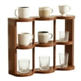 thumbnail image 1 of Fmxomd Coffee Mug Holder Wooden Cup Station Organizer 3-Tier Cup Holder for Coffee Bar Mug Display Rack for Countertop Mug Holder Shelf for Home Kitchen, Coffee, 1 of 7