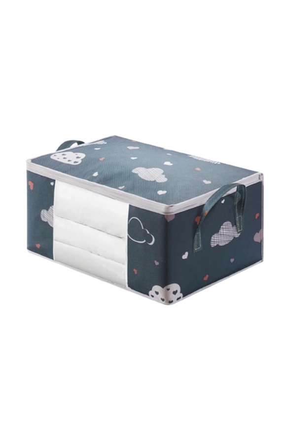 Comforter Storage Bag Folding Organizer Bag For King/ Comforters, Pillows, Blankets, Bedding/ Quilt, Blanket, Duvet, Mothproof Space Save