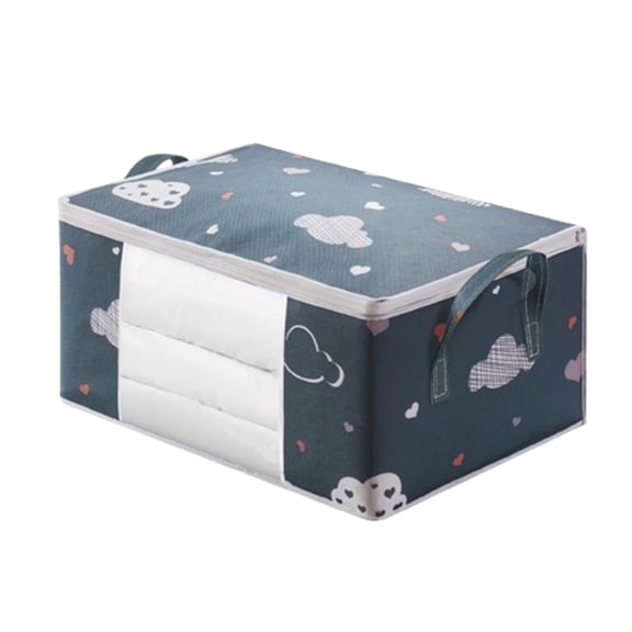 Fmxomd Comforter Storage Bag Folding Organizer Bag For King/ Comforters, Pillows, Blankets, Bedding/ Quilt, Blanket, Duvet, Mothproof Space Save