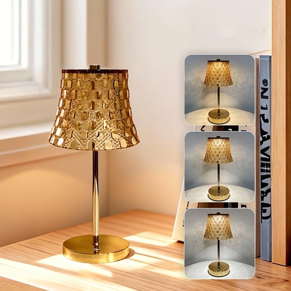 Fmxomd Corded Table Lamp Rechargeable,Mini Small Table Lamp for Restaurant Dining Bathroom/Kitchen Counter/Rechargable Touch Lamp for Home Dinner Shower Lamp