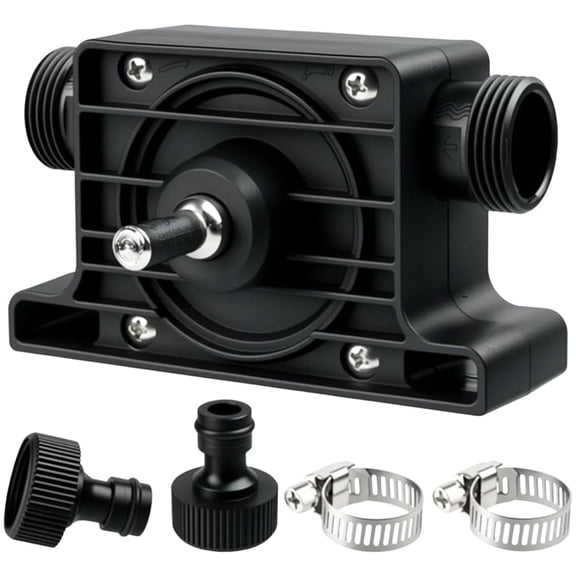 Fmxomd Drill Pump for Water, Electric Fluid Transfer Pump, Drill Powered Transfer Pump, Portable Small Water Pump to Remove Water, Oil, Fluid Diesel, Kerosene