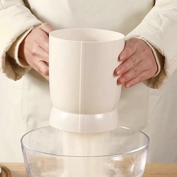Fmxomd Flour Sifter For Baking, Electric Flour Sifter, Handheld Powder Shaker Strainer for Powdered Sugar, Cooking Pastry Baking Sifting Pastry Tools, Battery Operated Flour Sieve for Baking