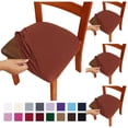 thumbnail image 1 of Fmxomd Seat Covers for Dining Room Chair Set of 4 - Stretch Fit Removable Washable Anti-Dust Desk Chair Seat Cushion Protectors - Coffee Chair Covers, 1 of 9