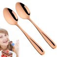 thumbnail image 1 of Fmxomd Dessert Spoons Teaspoons 5.5 Inch Small Coffee Spoons Espresso Spoons Premium Stainless Steel Tea Spoons Durable Kitchen Dessert Spoon Mirror Finish Dishwasher Safe - 2Pack, 1 of 7