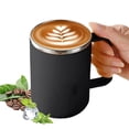 thumbnail image 1 of Fmxomd 500ML 16.9oz Stainless Steel Insulated Coffee Mug with Handle Double Wall Vacuum Travel Mug - Tumbler Cup with Lid for Hot Cold Drinks - Black, 1 of 7
