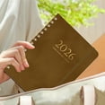 thumbnail image 1 of Fmxomd July 2025 - Dec 2026 Planner Schedule Planner 2025-2026 Weekly & Monthly Planning Book - 8.5x6 Inch Daily Calendar College Teacher Planner - Brown, 1 of 6