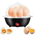 thumbnail image 1 of Fmxomd Mini Egg Cooker Electric - 6 Egg Capacity Soft Medium Hard Boiled Egg Maker with Auto Shut-Off - Easy Egg Cooker for Breakfast - Black Mini Egg Steamer, 1 of 7