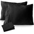 thumbnail image 1 of Fmxomd Pillow Cases 2 Pack Standard Pillowcases with Envelope Closure - Soft Brushed Pillow Cover for Home Hotel Bedding Essentials - 20x36in Black, 1 of 6
