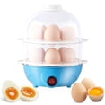 thumbnail image 1 of Fmxomd Mini Egg Cooker Electric - 12 Egg Capacity 2 Tier Egg Steamer with Auto Shut-Off - Soft Medium Hard Boiled Egg Maker for Family - Pink 2Tier Egg Cooker, 1 of 9