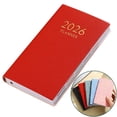 thumbnail image 1 of Fmxomd 2026 Pocket Daily Weekly Planner for Purse - 3.85x7 Inch 12 Month Academic Year Calendar - 155 Sheet 310 Page Pocket Size Planner - Red, 1 of 9