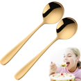 thumbnail image 1 of Fmxomd Espresso Spoons Mini Coffee Spoon 6.9 Inch Stainless Steel Small Spoons for Dessert Mirror Polished Spoons for Home Kitchen Restaurant Dishwasher Safe - 2Pack, 1 of 7