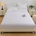 thumbnail image 1 of Fmxomd Mattress Protector 78.8x70.8 Inch - Deep Pocket Fitted Sheet with Soft Breathable Fabric - Waterproof Bed Mattress Pad for Single Bed - White Mattress Cover, 1 of 6