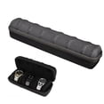 thumbnail image 1 of Fmxomd 6 Slot Hard Watch Travel Case Watch Roll Case Storage and Organizer - with Shockproof Watch Pillow for Men and Women - Black 6 Slots, 1 of 6