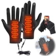 thumbnail image 1 of Fmxomd Heated Gloves for Men Women Hand Warmer Gloves, Waterproof Touchscreen Winter Gloves for Winter Sports Skiing Snowboarding Cycling Hunting & Outdoor Work (USB-Black), 1 of 9