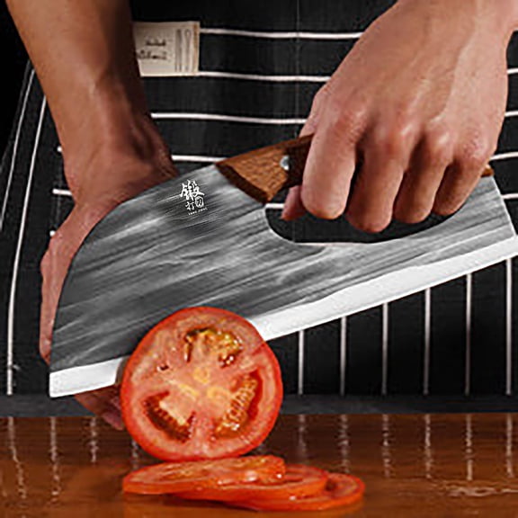 Fmxomd Meat Cleaver Knife Unique Effort Saving Kitchen Knife Professional Stainless Steel Chef Cooking Knives for Cutting Meat Vegetable Father Mother Christmas Gift
