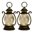 thumbnail image 1 of Fmxomd Mini Chrismtas Lantern with String LED, Battery Powered,Decorative Hanging Light, Christmas Decoration Mini Lamp, Battery Lantern Indoor Use(2Pack, Bronze), 1 of 9