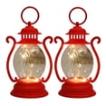 thumbnail image 1 of Fmxomd Mini Chrismtas Lantern with String LED, Battery Powered,Decorative Hanging Light, Christmas Decoration Mini Lamp, Battery Lantern Indoor Use(2Pack, Red), 1 of 9