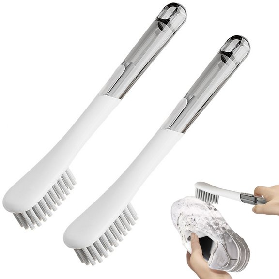 Fmxomd Multifunctional Long Handle Shoe Cleaning Brush - Soft Bristle Scrubber for Effortless Cleaning, Ideal for Sneakers, Boots, and Athletic Footwear - Perfect for Home and Outdoor Use