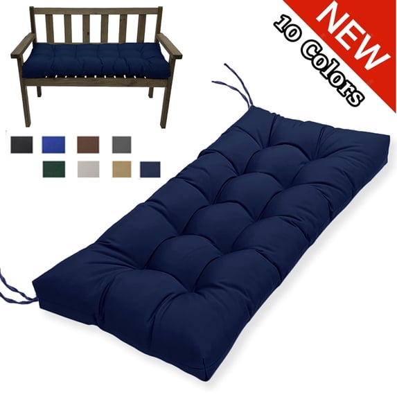 Fmxomd Outdoor Bench Cushion, 39.5x19.7 Inch, Water Resistance Bench Cushion for Outdoor/Indoor Furniture, Tufted Patio Bench Seat Cushion, Outdoor Cushions for Porch Swing Couch