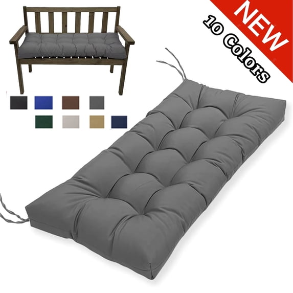 Fmxomd Outdoor Bench Cushion, 39.5x19.7 Inch, Water Resistance Bench Cushion for Outdoor/Indoor Furniture, Tufted Patio Bench Seat Cushion, Outdoor Cushions for Porch Swing Couch