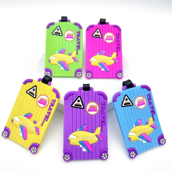 Fmxomd PVC Soft Rubber Luggage Hanging Tag Luggage Hanging Tag Boarding Card Sleeve