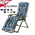 thumbnail image 1 of Fmxomd Patio Chaise Lounger Cushion， Indoor Outdoor Rocking Chair Sofa Cushion with Ties， Thick Padded Swing Bench Cushion，62.5 x 19 Inch, 1 of 9