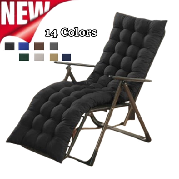 Fmxomd Patio Chaise Lounger Cushion, Indoor Outdoor Rocking Chair Sofa Cushion with Ties, Thick Padded Swing Bench Cushion,62.5 x 19 Inch