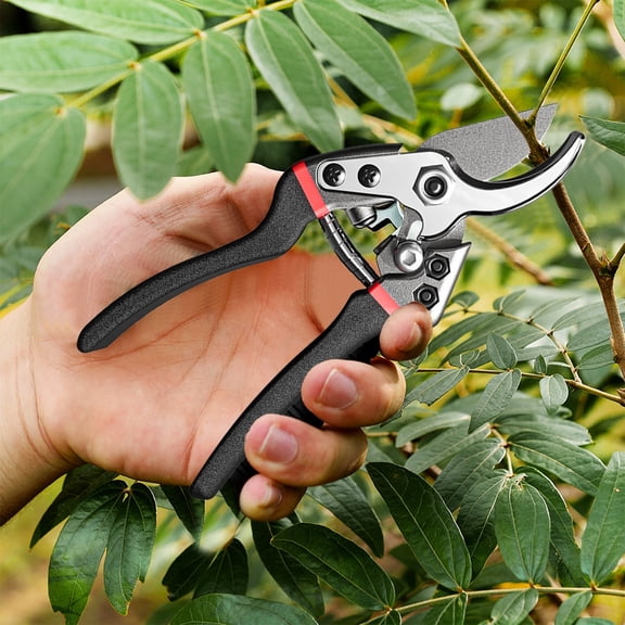 Fmxomd Pruning Shears – 7.5" Small Garden Clippers| Hand Pruners for Garden & Landscape | Garden Tool Cutter with Precision Bypass Blade, 1Pack