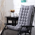 thumbnail image 1 of Fmxomd Rocking Chair Cushion - Durable Comfort Non-Slip Bottom Tufted Seat Pads, 49x19 inch, Gray, 1 of 6