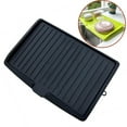 thumbnail image 1 of Fmxomd Silicone Dish Drying Mat for Kitchen Counter, Dish Drying Pad, Non-Slip Drain Pad with Built-in Drain, Heat Resistant Stone Drying Mat(17.6 "x 12.2", Black), 1 of 9