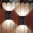 thumbnail image 1 of Fmxomd Solar Sconce Lights Outdoor, Solar Wall Lights Up and Down, 3000K Solars Lights Outdoor IP65 Waterproof for Yard Fence Patio Garage Porch, 2pcs, 1 of 9