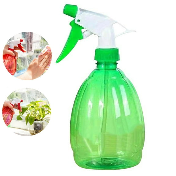 Fmxomd Spray Bottles 1-Pack, 17Oz, Mist & Stream, Plastic Water Spray Bottle for Hair, Essential Oils, Plants, Cleaning Solutions, BBQ - Leak Proof - Empty Spray Bottles, Green