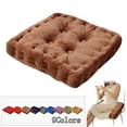 thumbnail image 1 of Fmxomd Square TuftedChair Pad Pillow, 1Packl Super Soft Floor Tatami Seat Cushion Thick Velvet Chair Pads Cushion for Kitchen Dining Office Chair (Coffee,15.75"x15.75"x3.54"), 1 of 7