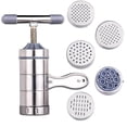 thumbnail image 1 of Fmxomd Stainless Steel Manual Noodles Press Machine Pasta Maker with 5 Noodle Mould, 1 of 7