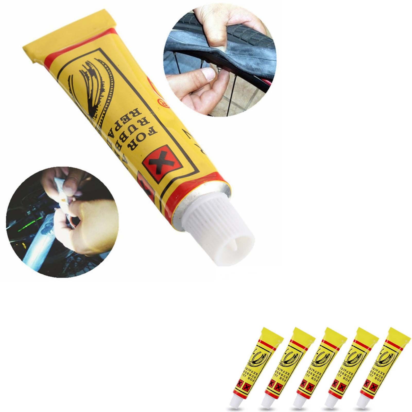 Fmxomd Tire Plug Glue Rubber Cement Tire Repair Bicycle Tire Repair Glue Kit Tire Patch Glue