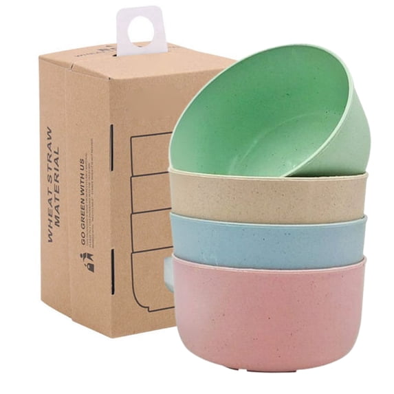 Fmxomd Unbreakable Cereal Bowls Set of 4, 6 OZ Lightweight Small Plastic Bowls, Microwave & Dishwasher Safe, BPA-Free, for Dessert, Cereal, Serving, Soup, Oatmeal, Pasta, Salad