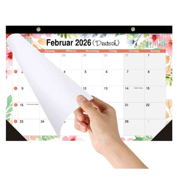 Fmxomd Wall Calendar 2026-2027 – 15 x 11.8 In, Jan 2026 - Jun 2027, 2026 Calendar 18 Months, Monthly 2026, with Ruled Blocks, Thick Paper, Holidays, To-do List ＆ Notes