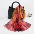 thumbnail image 1 of Fnhpitd Lightweight Scarf Fashion Scarves Elegant Floral Pattern Sheer Scarfs Sunscreen Shawls Wraps Red One Size, 1 of 4