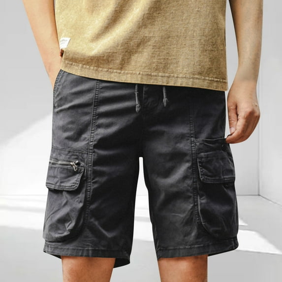 Fnnxeal Cargo Shorts for Men, Big and Tall Shorts Mens Summer Casual Pants Relaxed Fit Outdoor with Pockets Gray Carpenter Shorts S