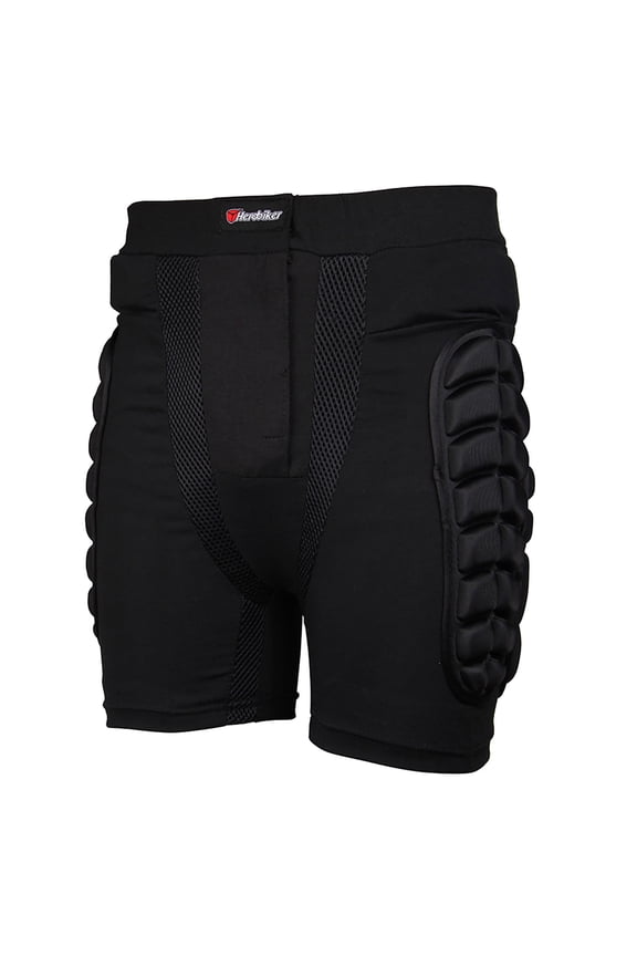 Herobiker Motorcycle Protective Shorts Mens Padded Shorts with Hip Thigh Padding Breathable Mesh Base Layer,Size 2XL