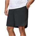 thumbnail image 1 of Fnnxeal Mens Big & Tall Black Workout Shorts, 2-in-1 Quick-Dry Running & Gym Shorts with Liner, Athletic Training Shorts, Loose Fit,Size 3XL, 1 of 6