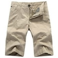 thumbnail image 1 of Fnnxeal Mens Big & Tall Relaxed Fit 100% Cotton Cargo Shorts Multi-Pocket Utility Shorts Beige,Size 3XL, 1 of 3