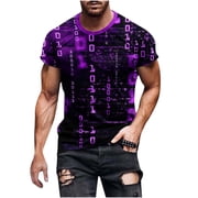 Fnnxeal Mens Drip Print T-Shirt Distressed Streetwear Slim Fit Short Sleeve Crew Neck Tee Army Green,Size 5XL