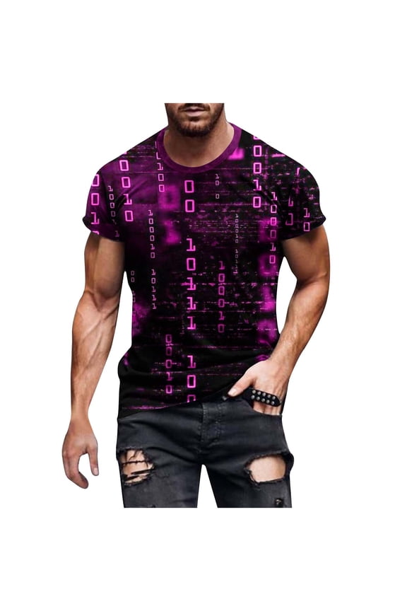 Mens Drip Print T-Shirt Distressed Streetwear Slim Fit Short Sleeve Crew Neck Tee Army Green,Size L