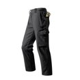 thumbnail image 1 of Fnnxeal Mens Fleece Cargo Pants- Casual Outdoor Solid Multi Functional Hiking Trouser Black Pants for Men Size 2XL, 1 of 9